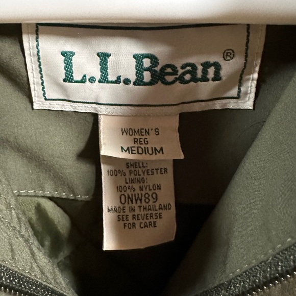 Women's LL Bean Jacket Removable Wool Blend Lining Size Medium - Picture 3 of 9
